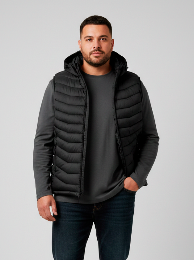 Куртка чоловіча на синтепоні Size Plus 25009 Чорний